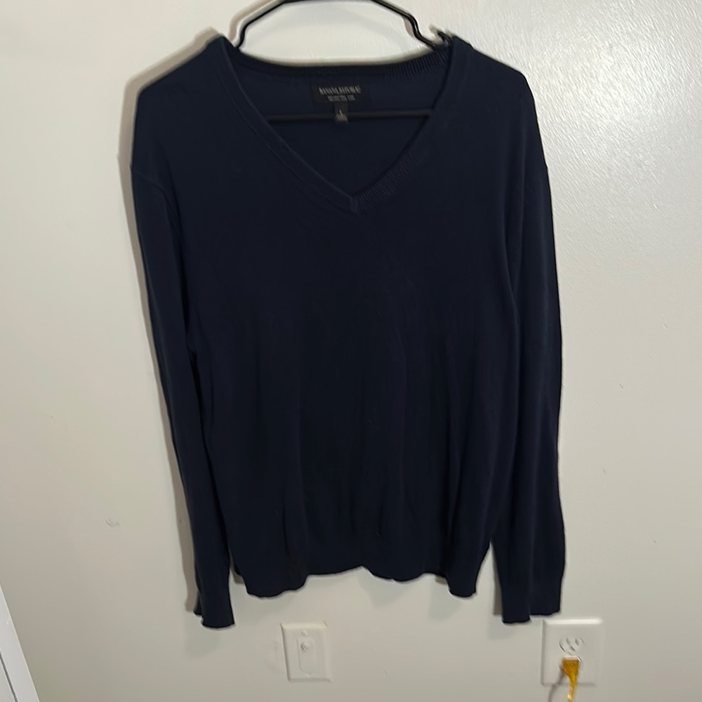 Banana Republic Blue V-Neck Sweater